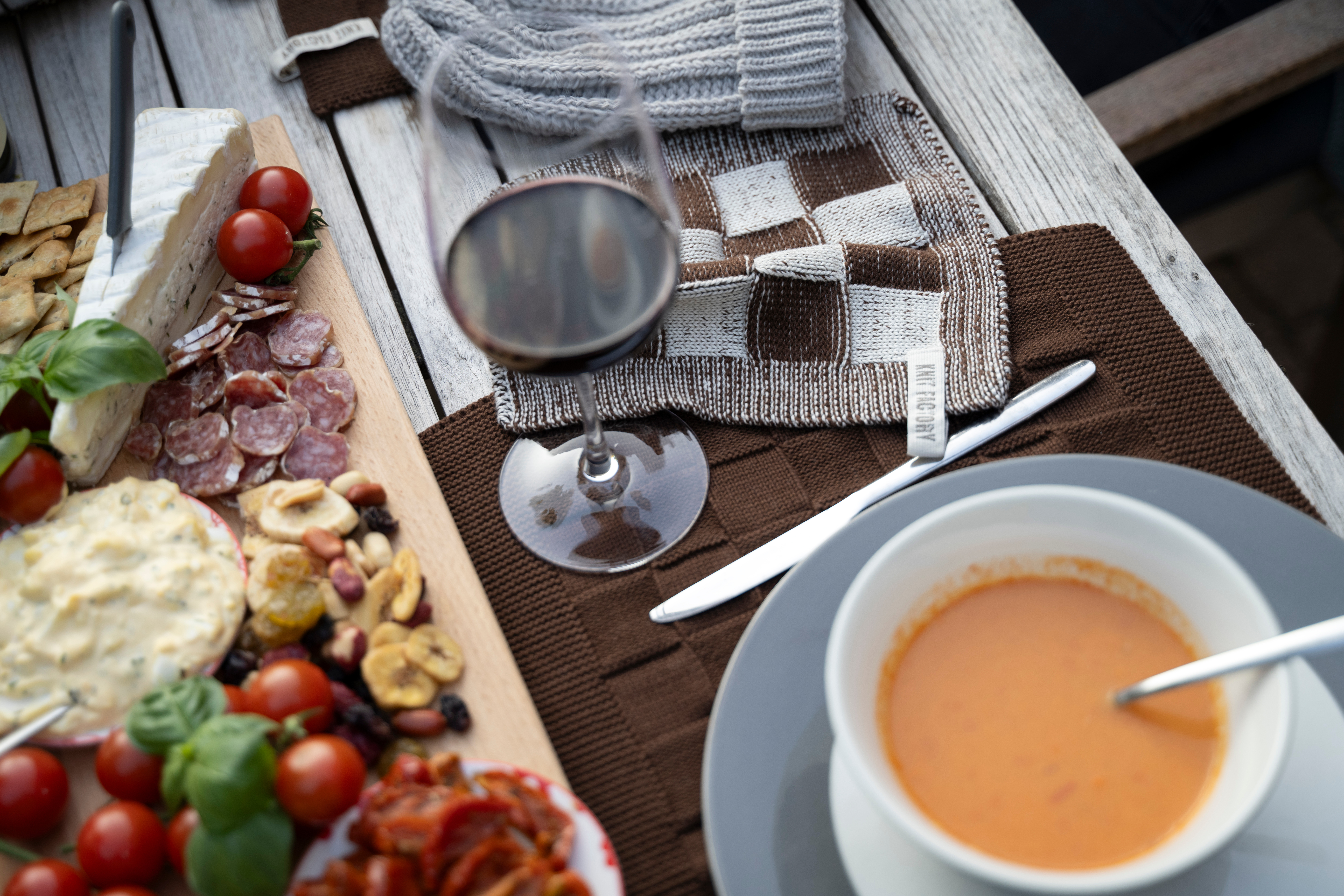 Potholder Block Ecru/Chocolate