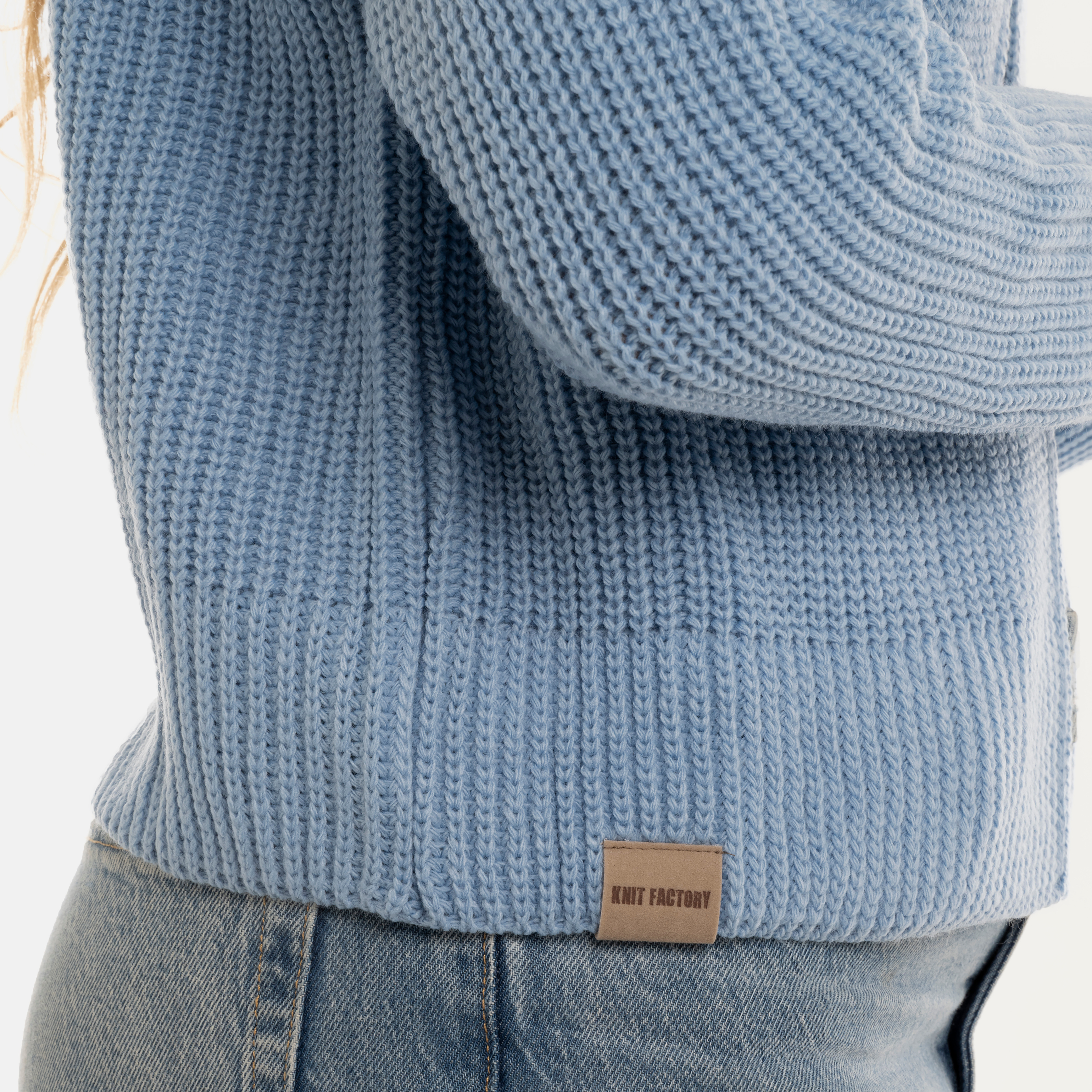 Lenny Kurze Strickjacke Crystal Blue - 40/42