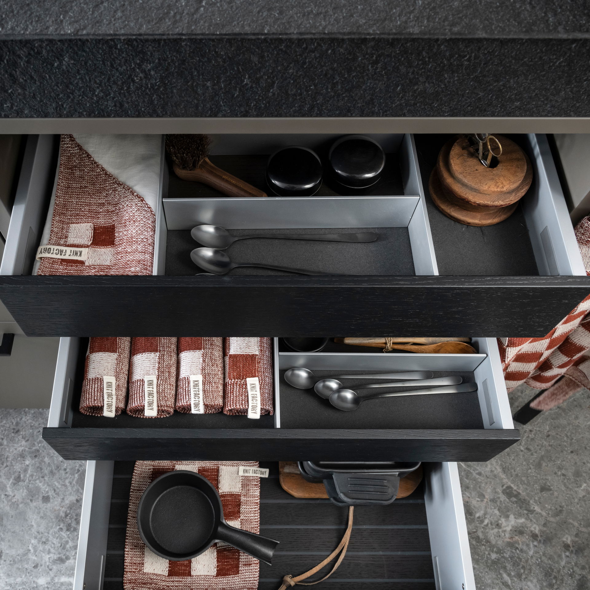 Placemat Block Ecru/Roest