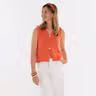 Lumi Gebreid Gilet Sunset Orange - 36/38