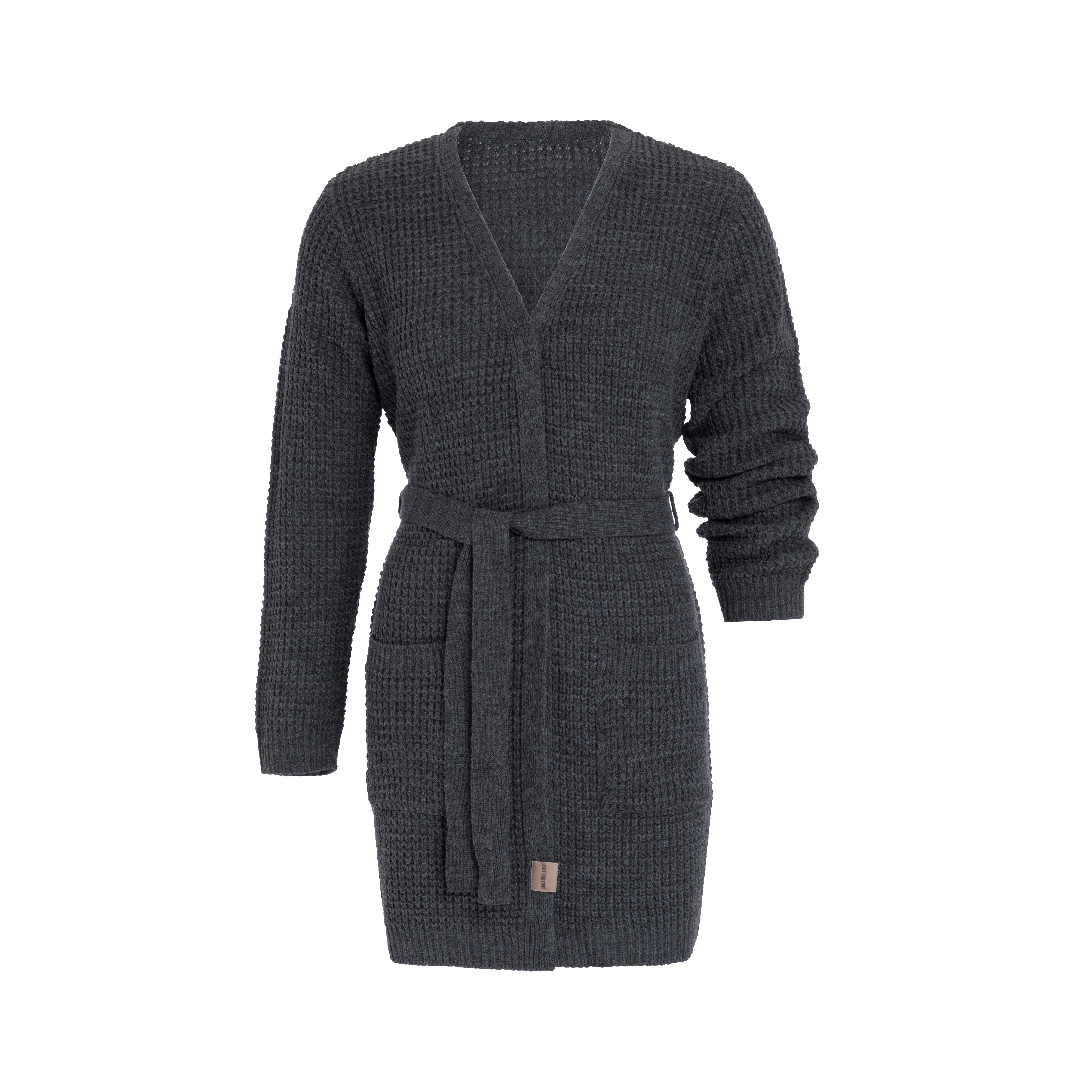Robin Knitted Cardigan Anthracite - 36/38 - With side pockets