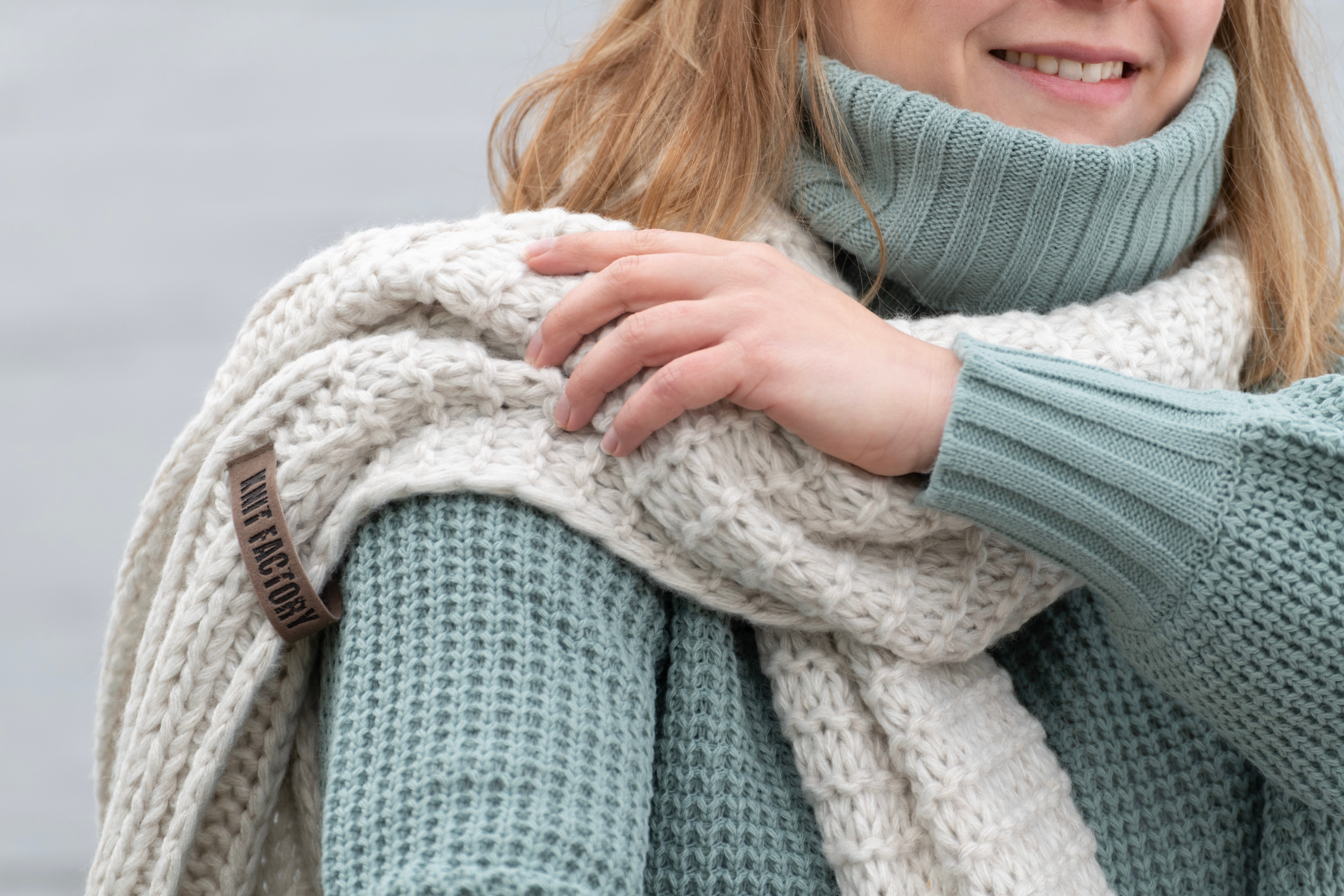 Robin Turtleneck Pullover Light Grey - 40/42