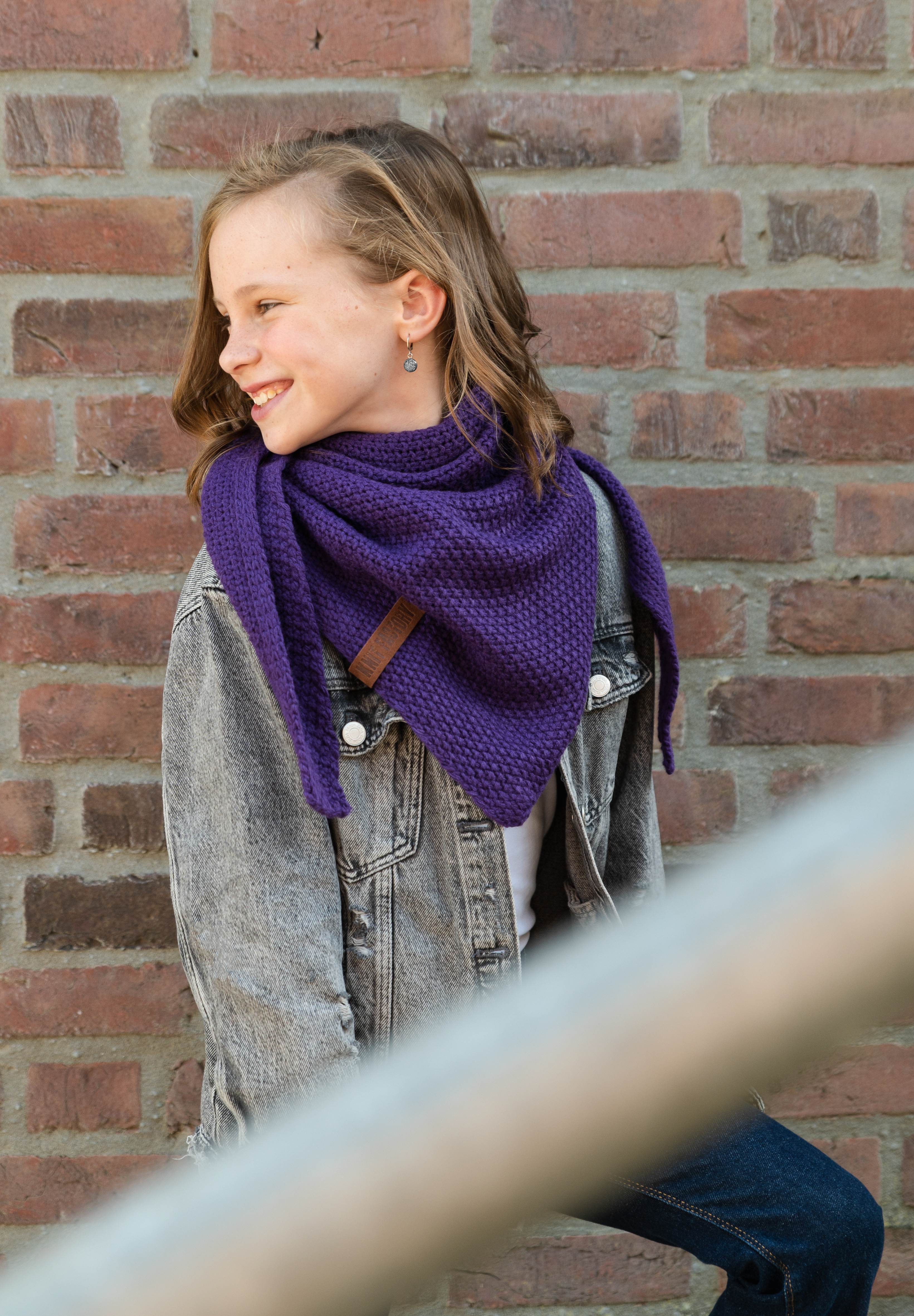 Coco Triangle Scarf Junior Purple