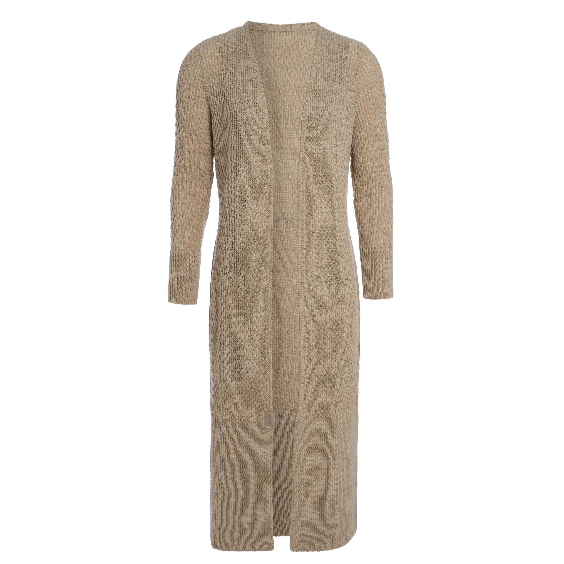 Gina Lange Strickjacke Leinen - 36/38 - Mit Taschen