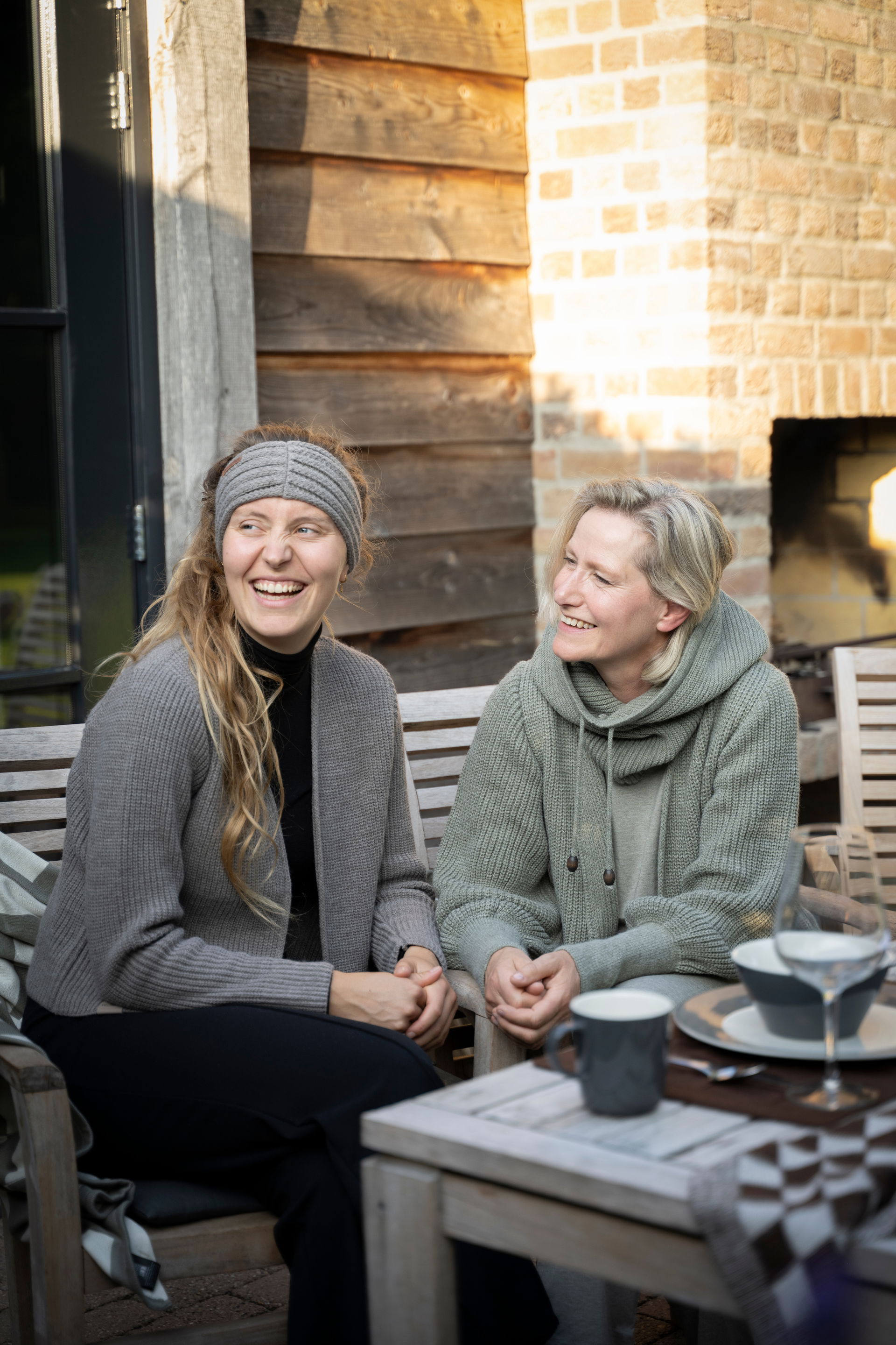 Evy Hooded Scarf Beige