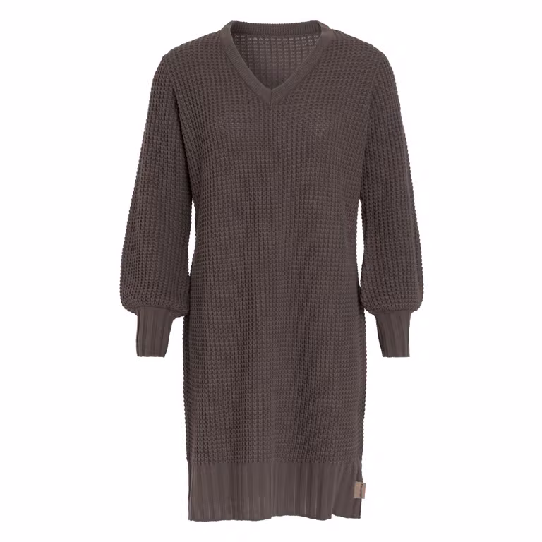 Robin Knitted Dress Cappuccino - 40/42 - V-Neck