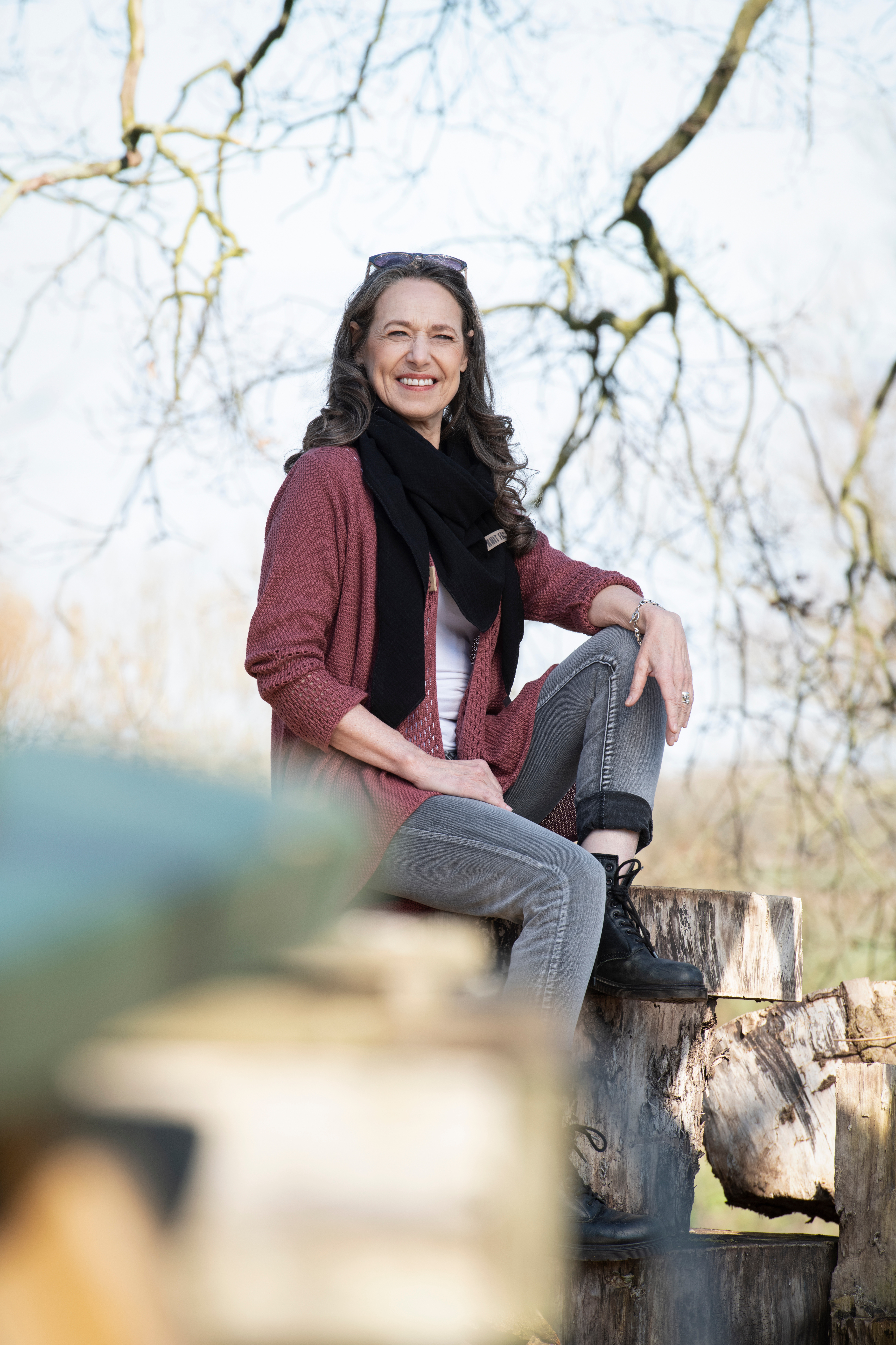 April Strickjacke Violett - 36/38