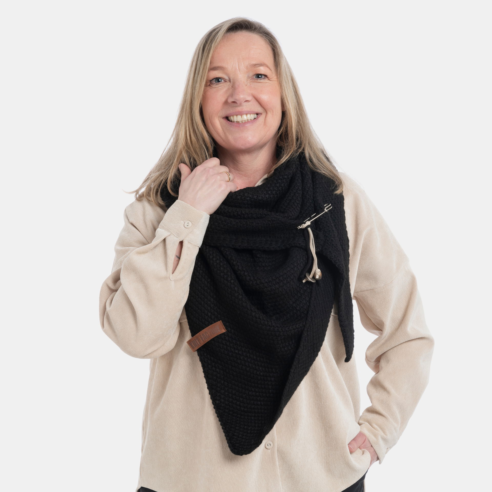 Coco Dreiecksschal Schwarz