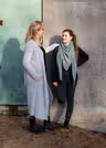 Gina Lang Gebreid Vest Zwart - 36/38 - Met steekzakken