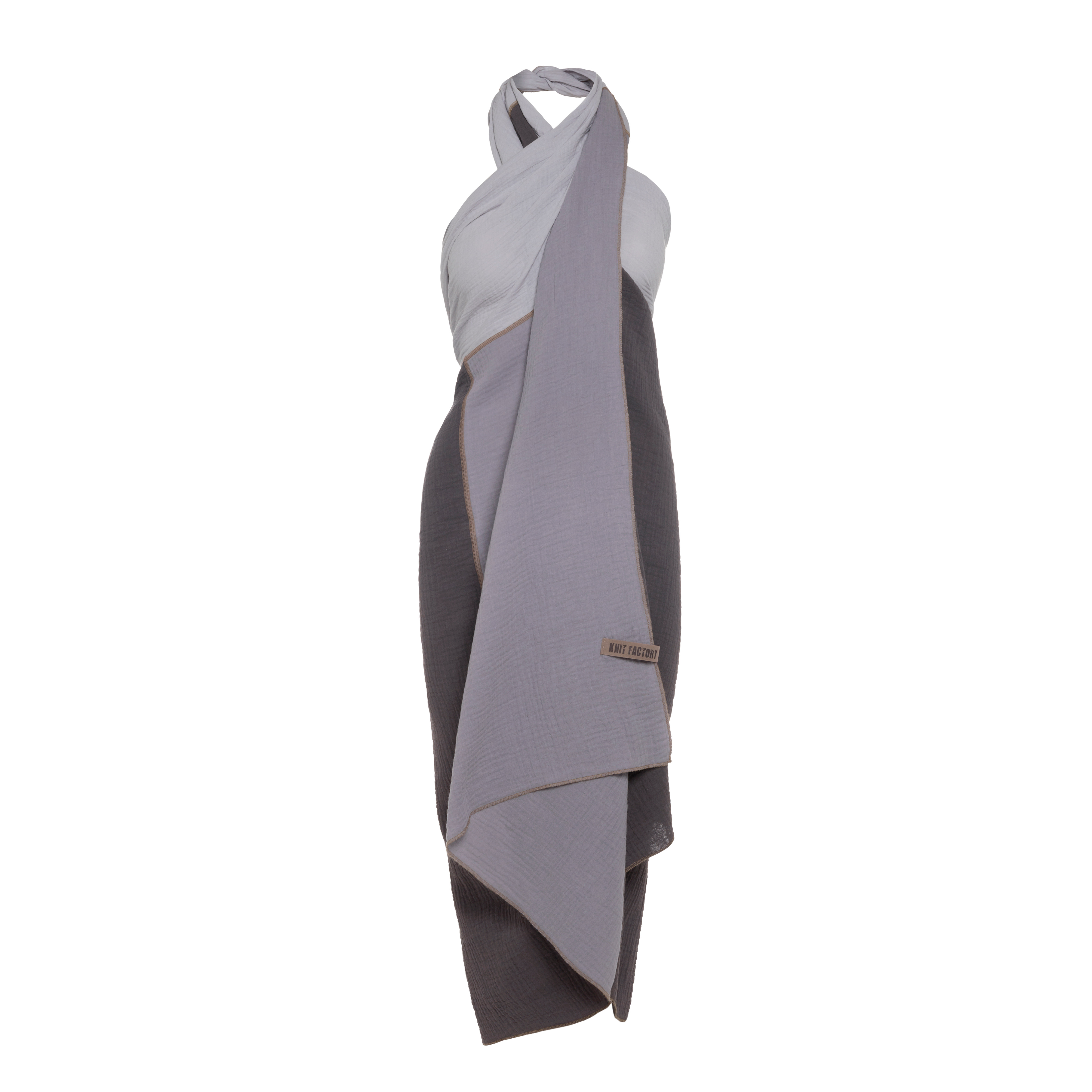 Fay Pareo - XL Scarf - Beach cloth Anthracite/Grey Fay Pareo - XL Scarf - Beach cloth Anthracite/Grey