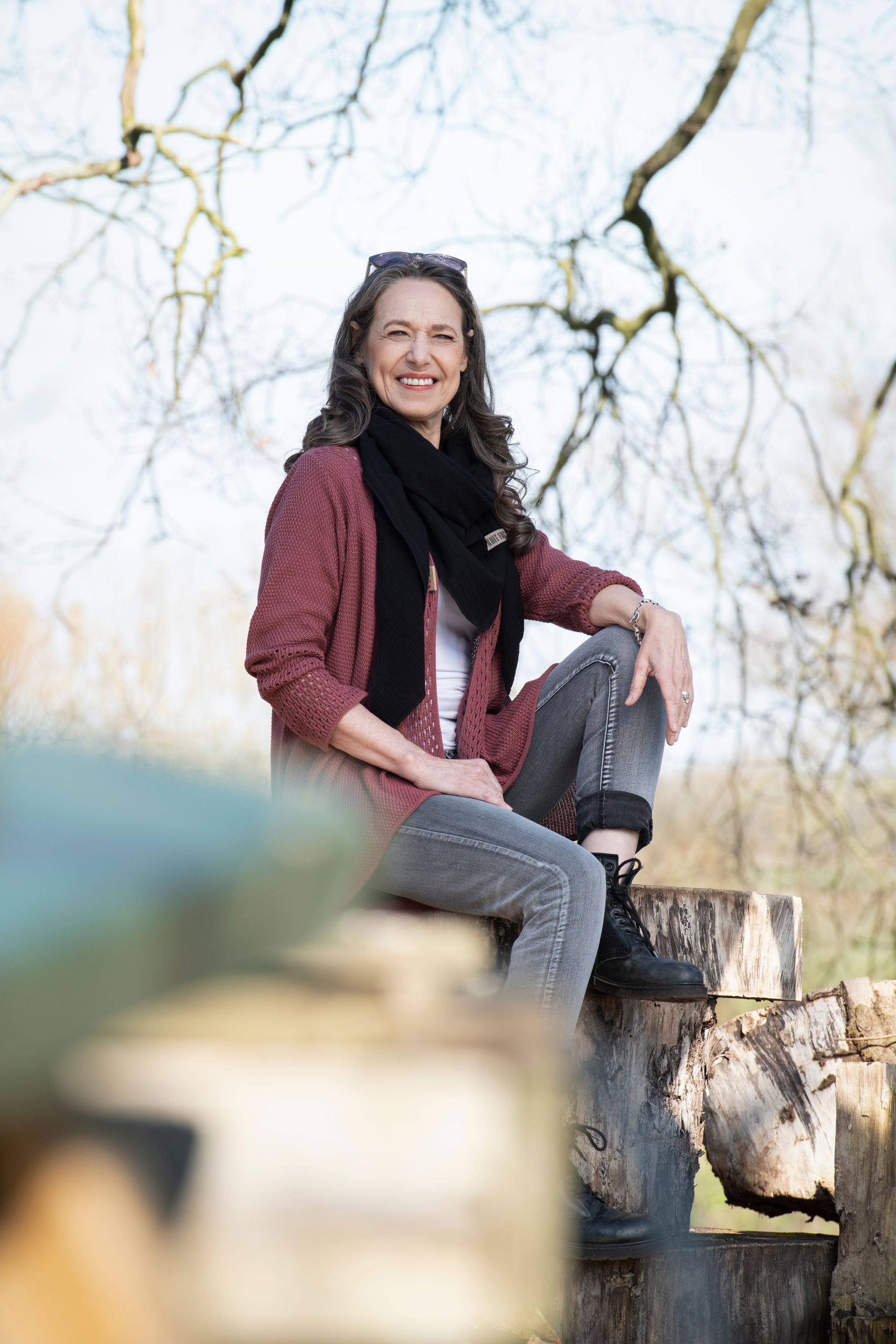 April Gebreid Vest Zwart - 40/42