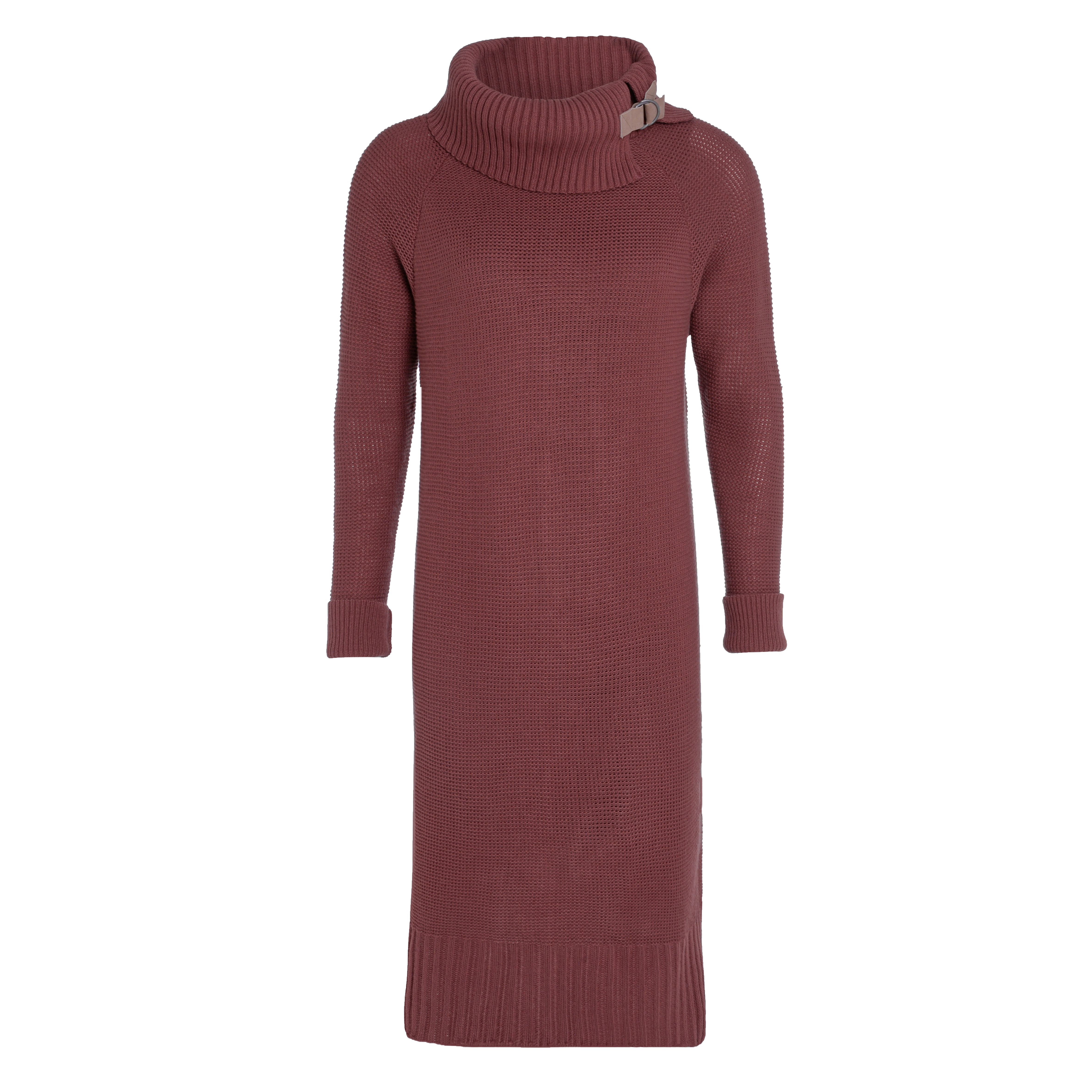 Jamie Gebreide Jurk Stone Red - 36/38