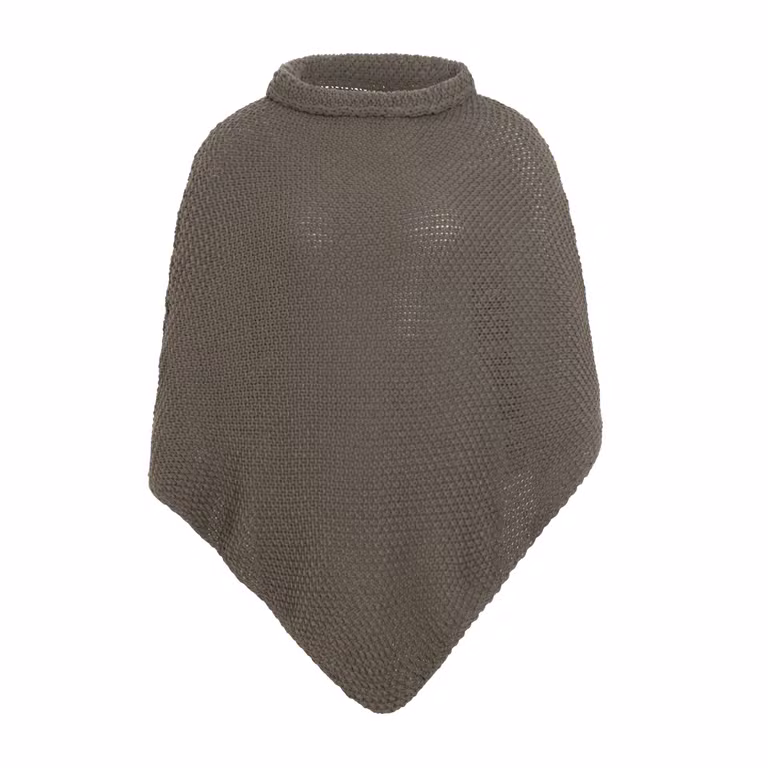 Coco Gebreide Poncho Cappuccino
