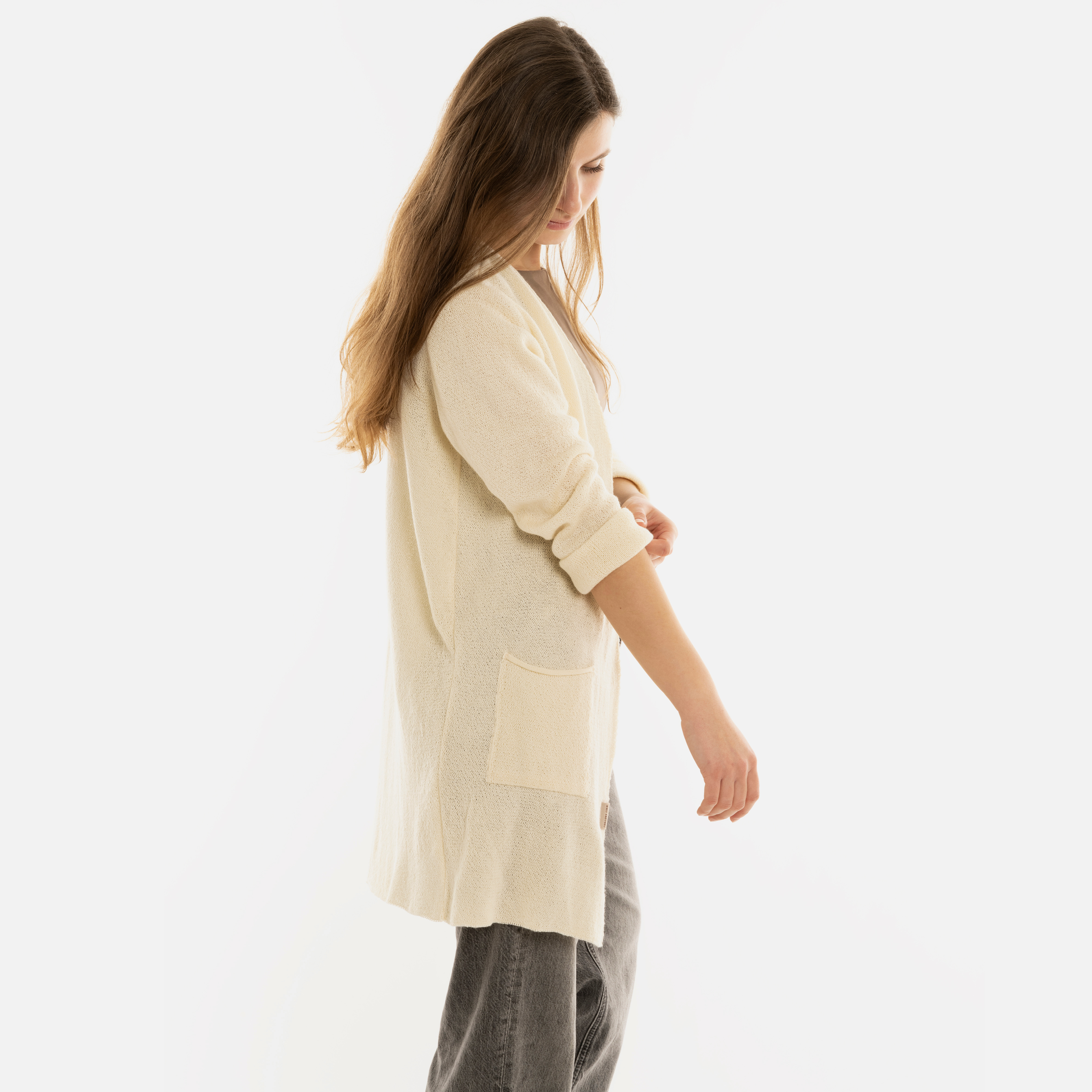 Ella Gebreid Vest Beige - 36/38 Ella Gebreid Vest Beige - 36/38