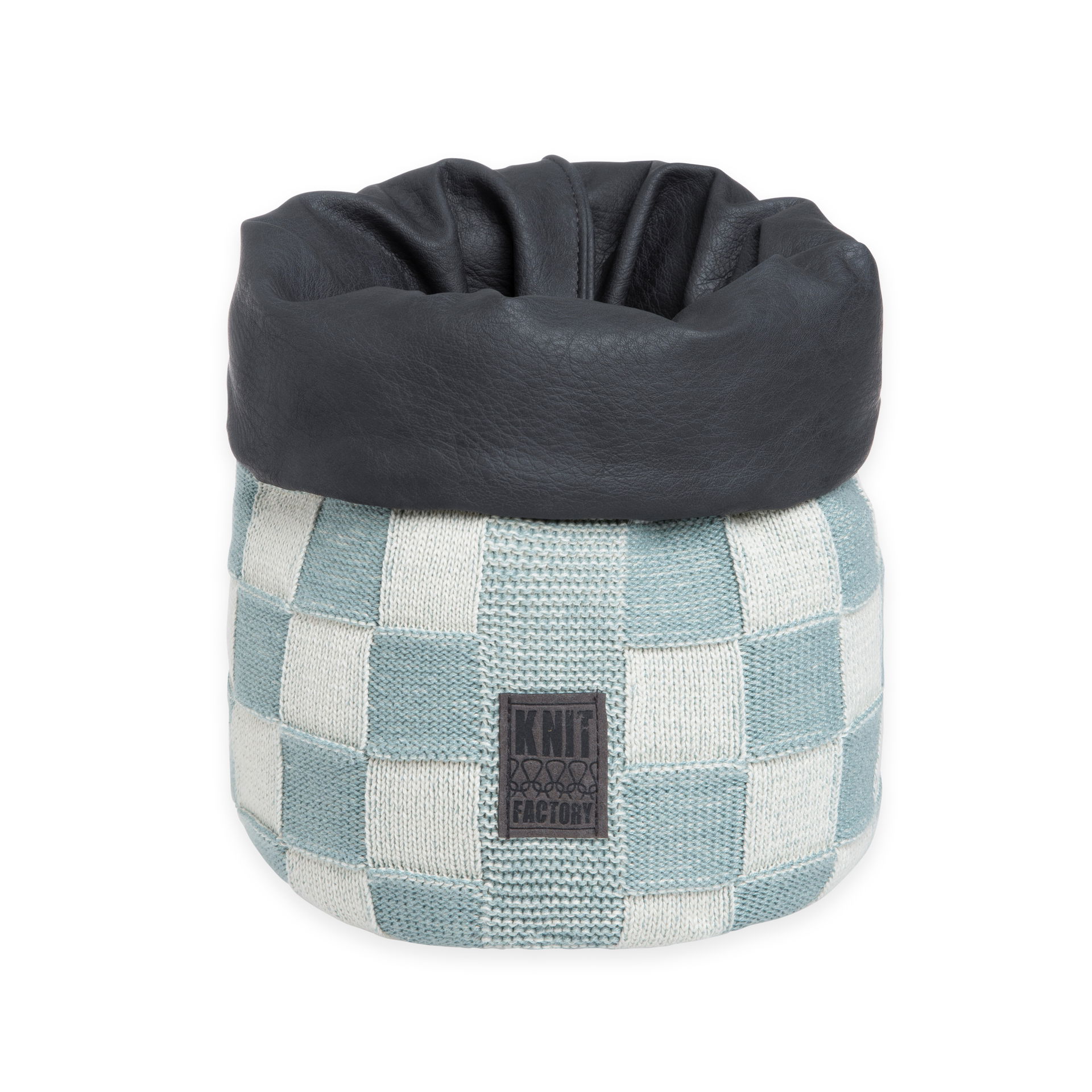 Basket Block Ecru/Stone Green - 25 cm