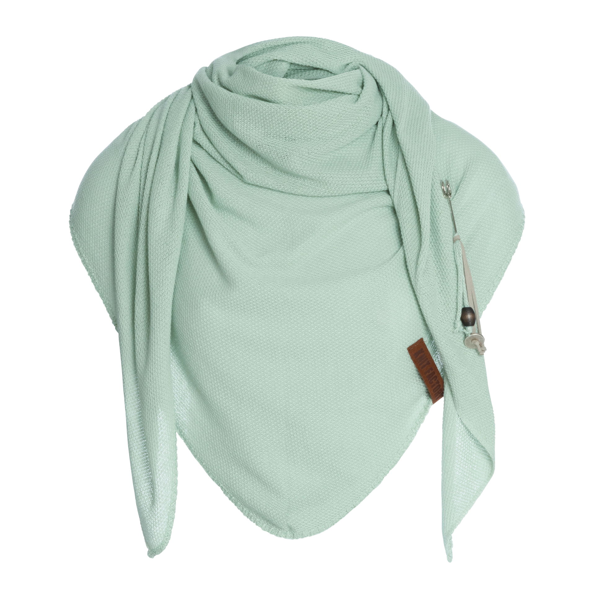 Lola Triangle Scarf Iced Green