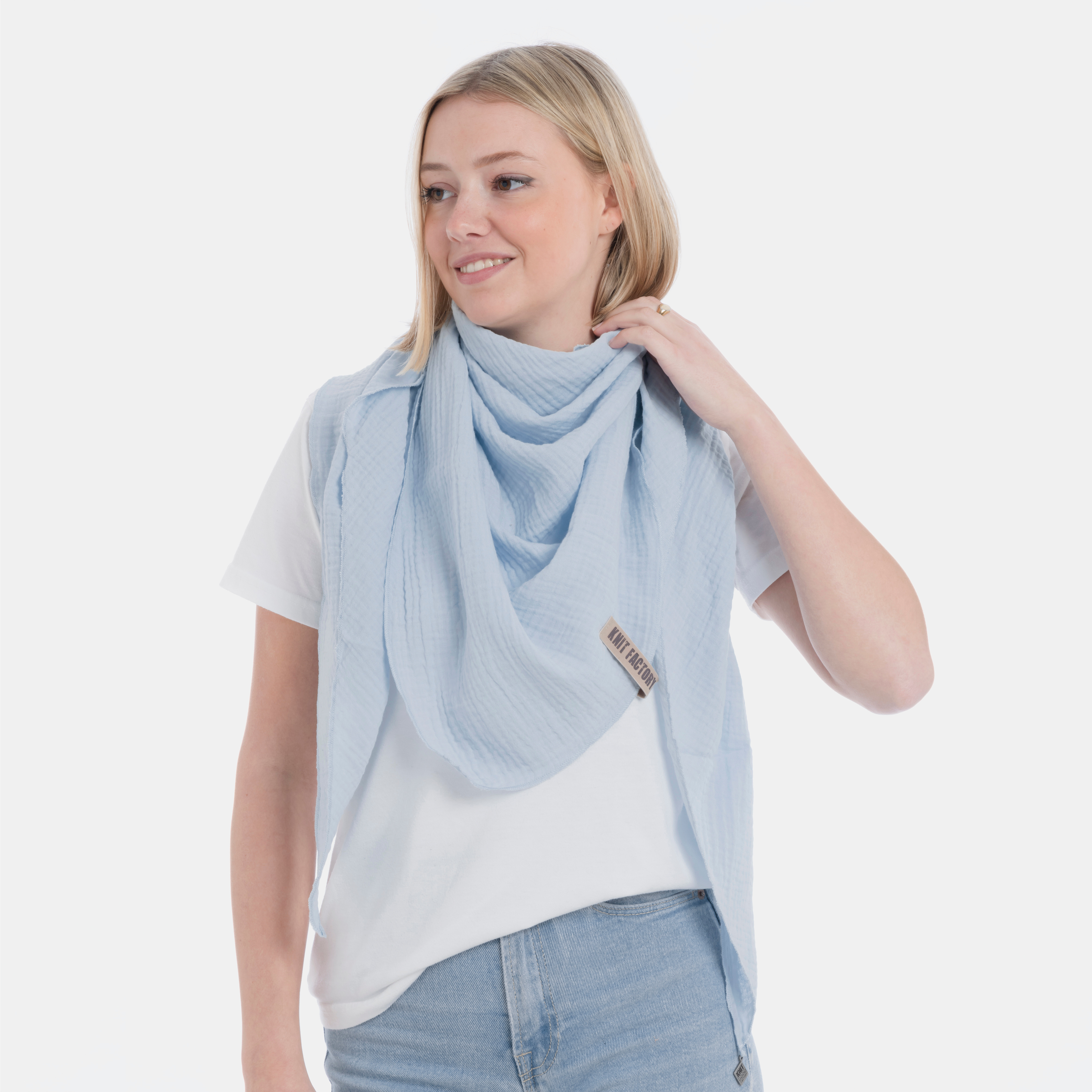 Liv Triangle Scarf Indigo