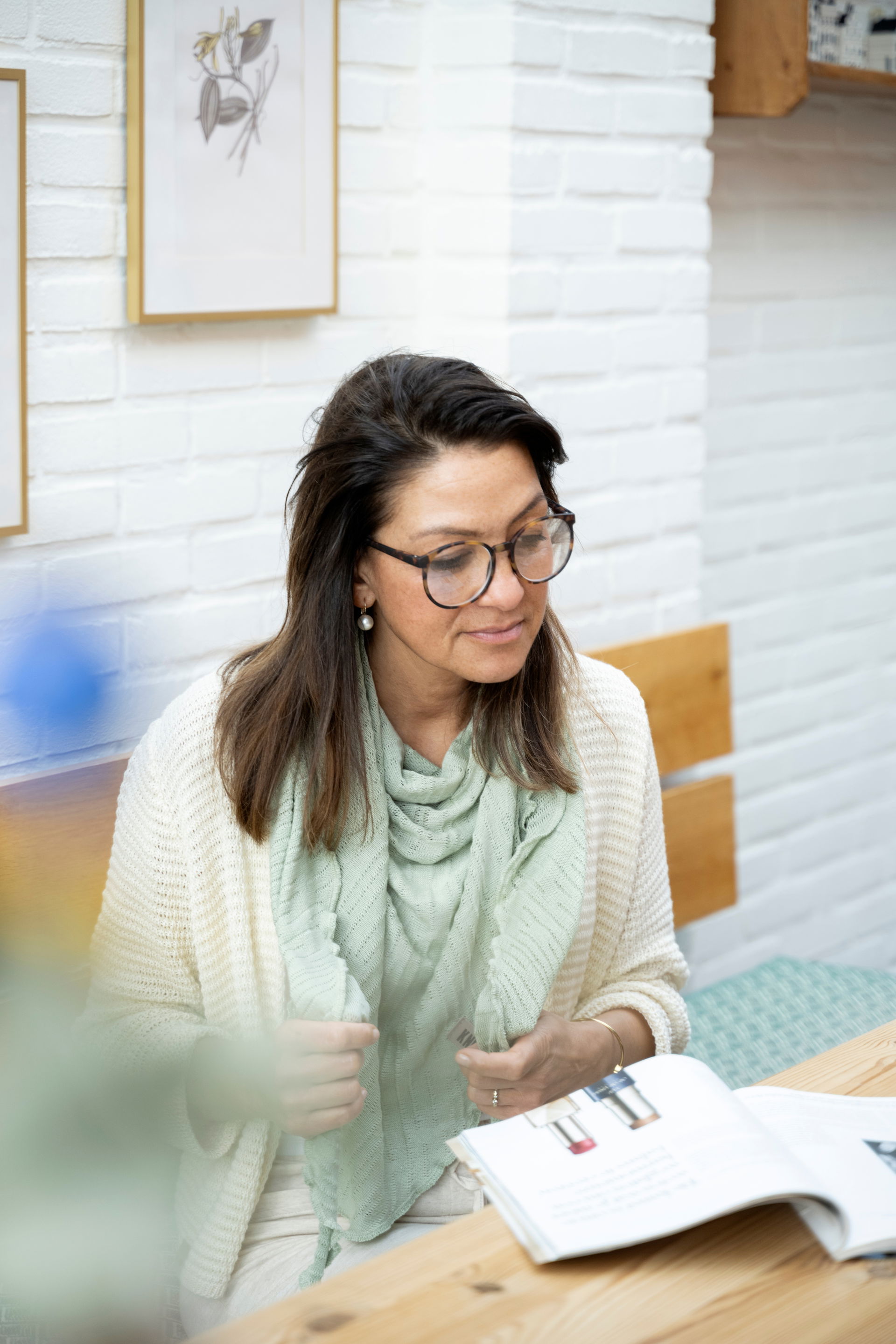 Isa Short Knitted Cardigan Beige - 36/38