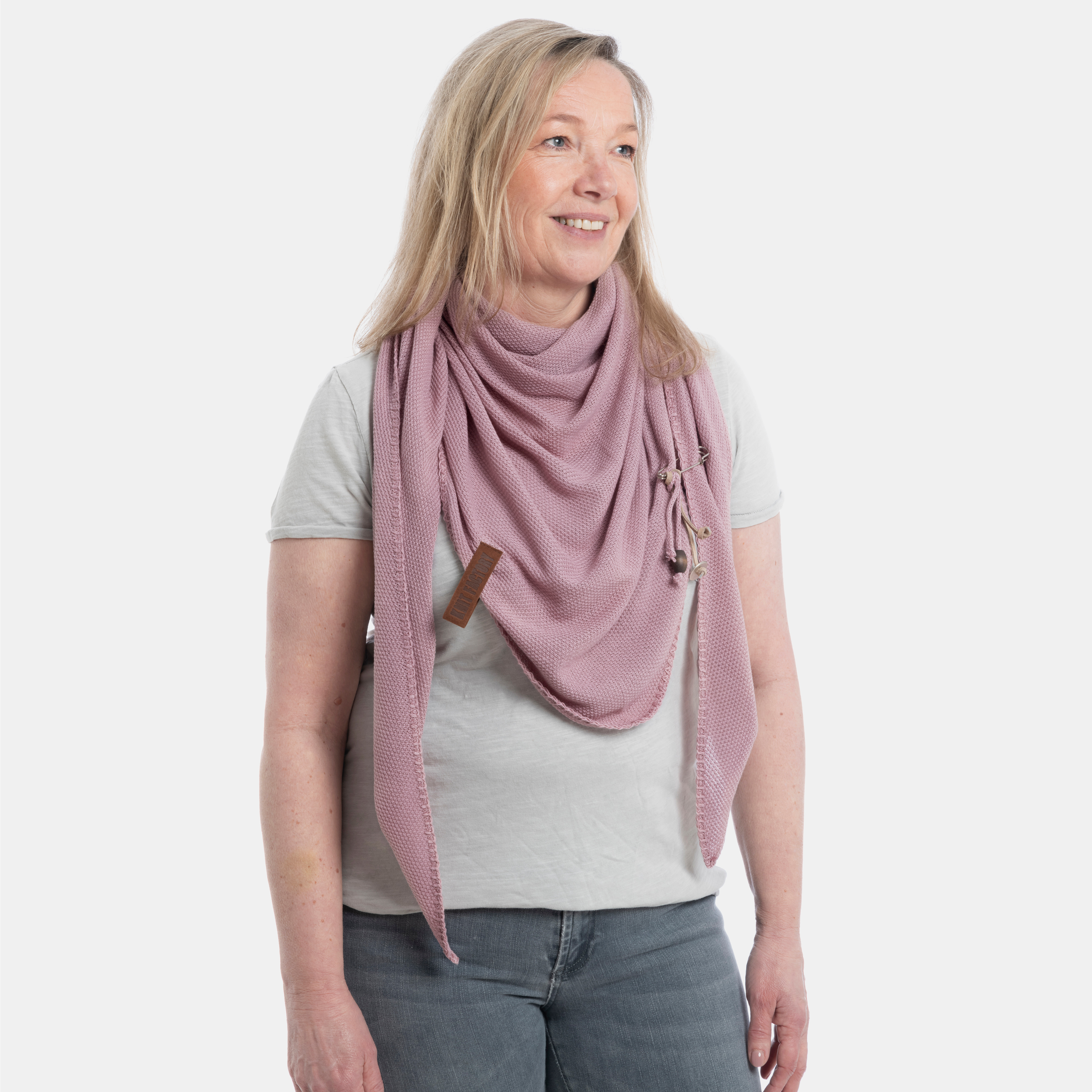 Lola Triangle Scarf Old Pink Lola Triangle Scarf Old Pink