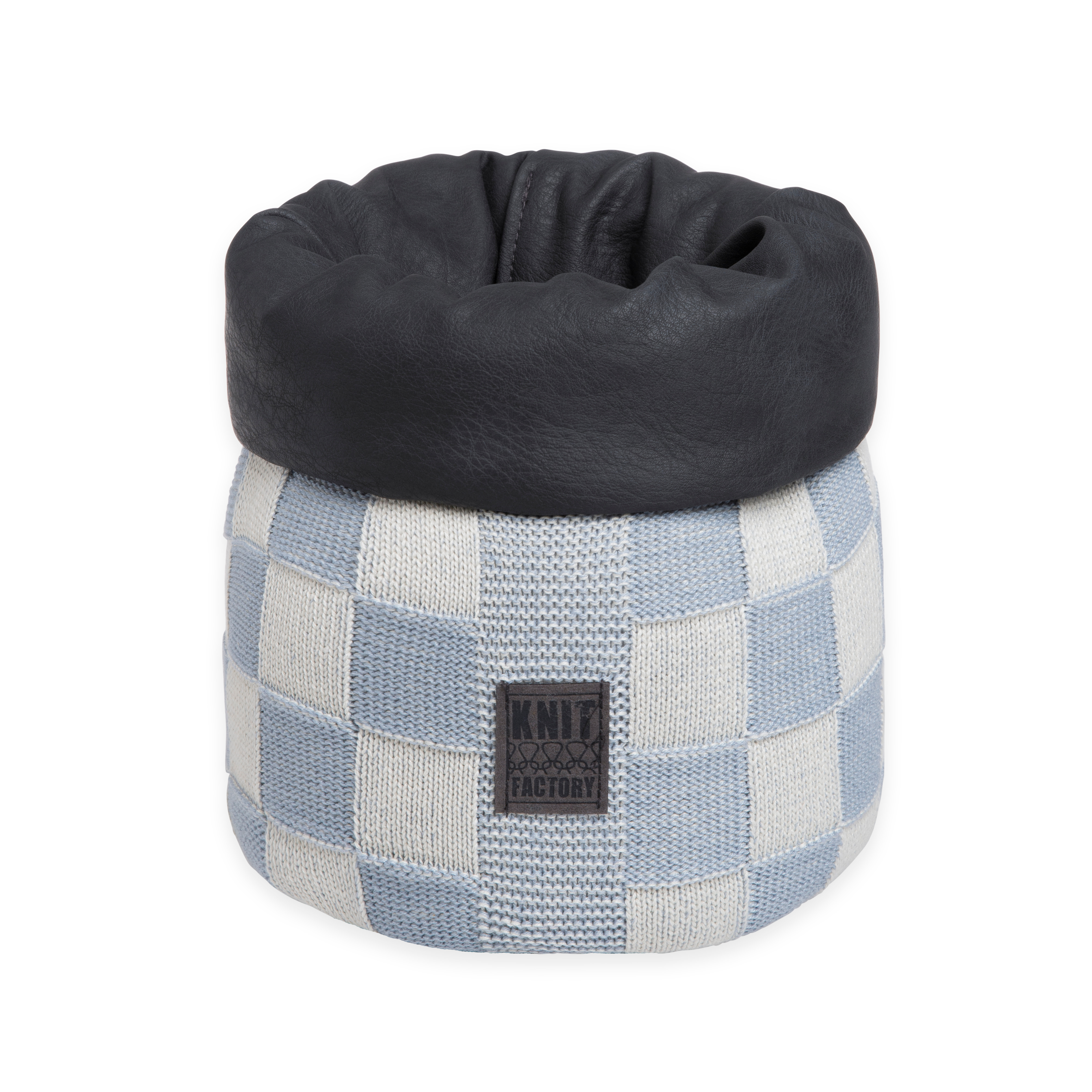 Mand Block Ecru/Licht Grijs - 25 cm